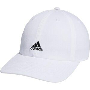 Adidas Women's White Black Baseball Adjustable Cotton Athletic Relaxed Hat